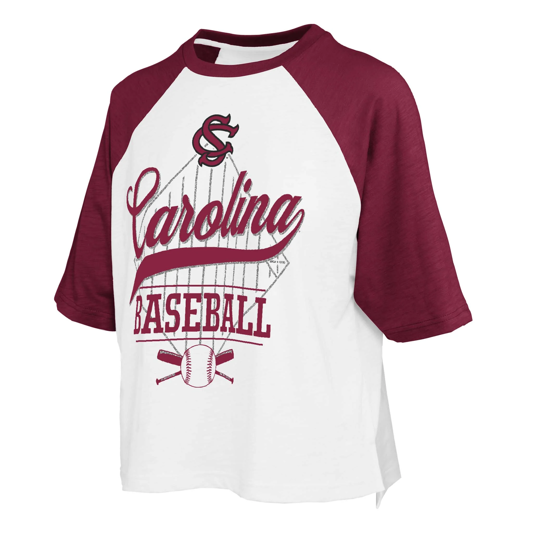 Carolina Gamecocks Rounders Baseball Short Sleeve T-Shirt