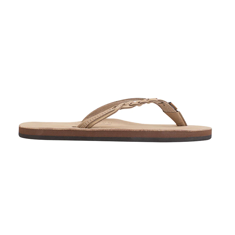 Ladies Flirty Braidy Single Layer Premier Leather Sandal - Image 3