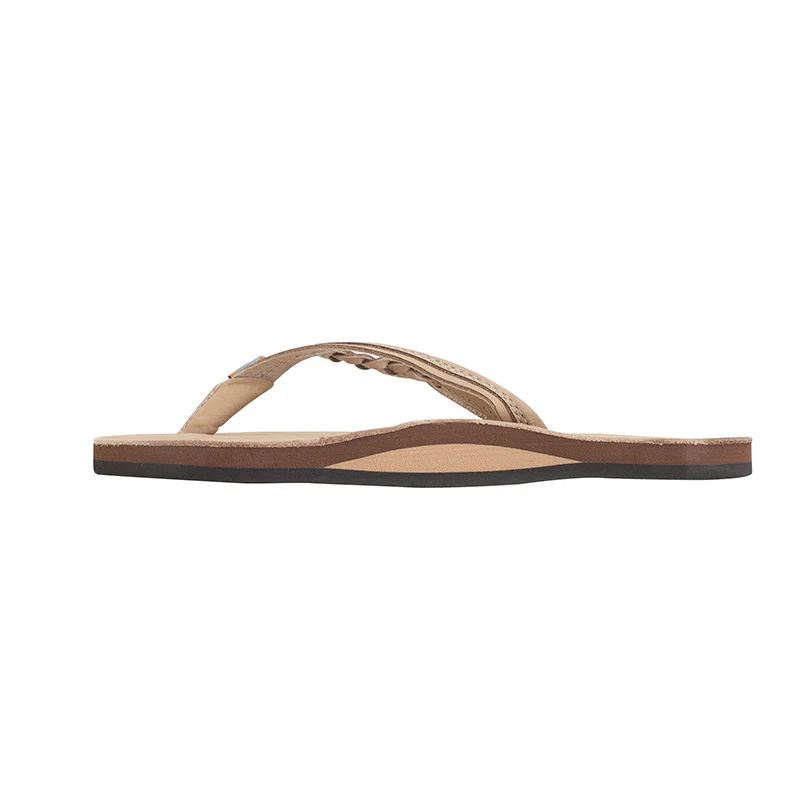 Ladies Flirty Braidy Single Layer Premier Leather Sandal - Image 4