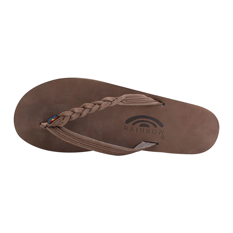 Ladies Flirty Braidy Single Layer Premier Leather Sandal - Image 7