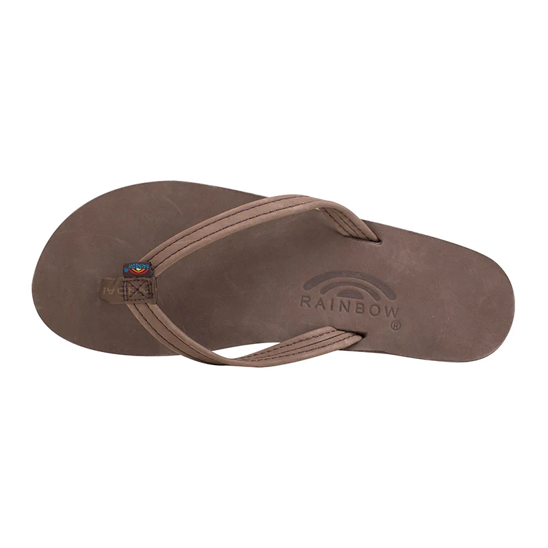 Ladies Single Layer Narrow Strap Premier Leather Sandal - Image 10