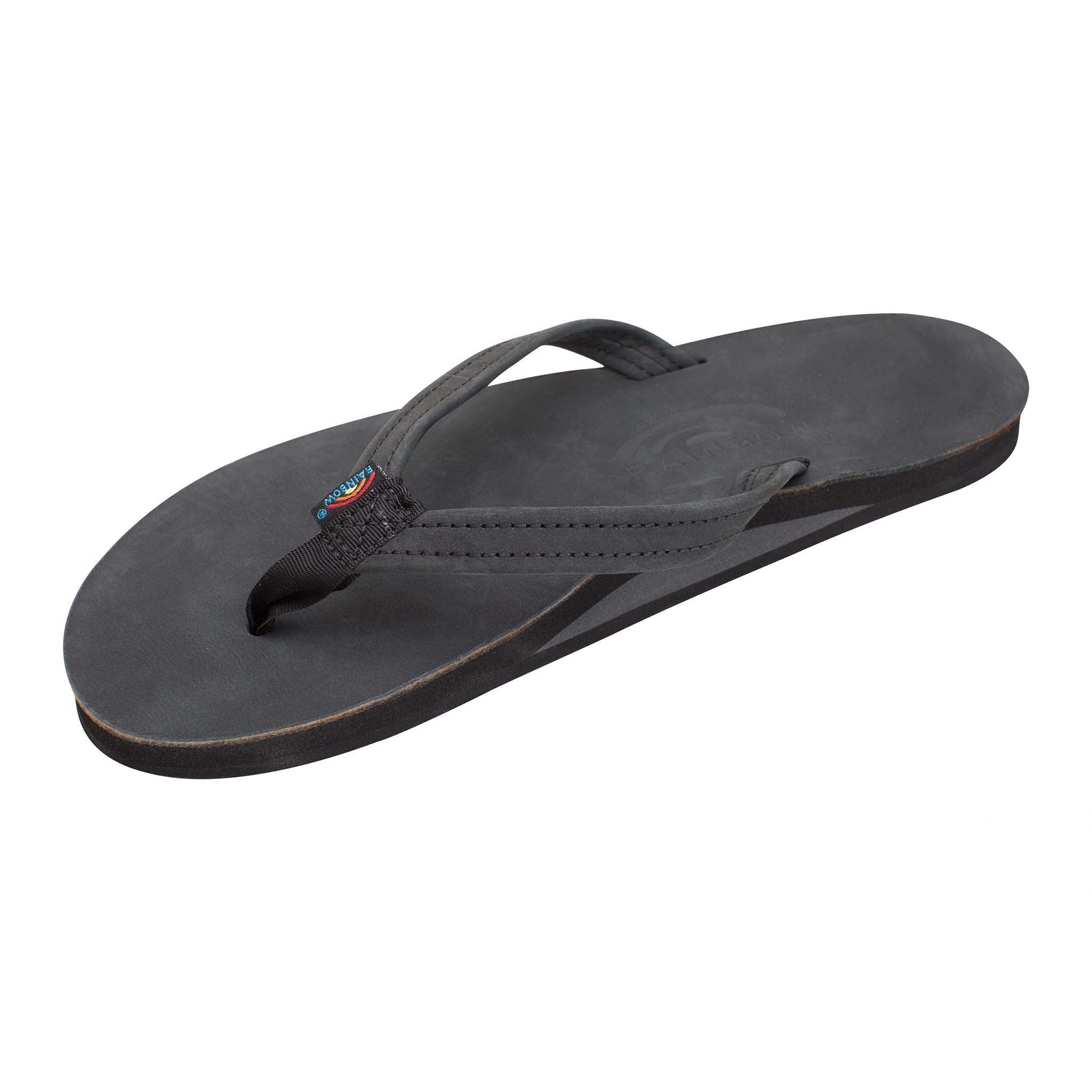 Ladies Single Layer Narrow Strap Premier Leather Sandal - Image 4