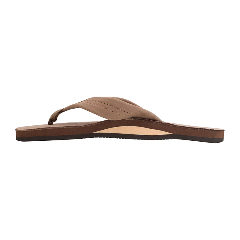 Ladies Single Layer Wide Strap Premier Leather Sandal - Image 4