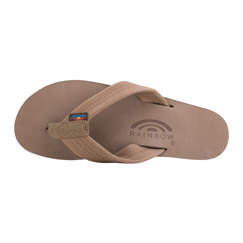 Ladies Single Layer Wide Strap Premier Leather Sandal - Image 5