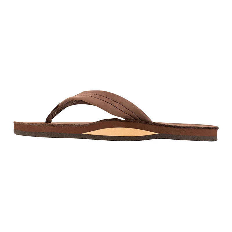 Ladies Single Layer Wide Strap Premier Leather Sandal - Image 8