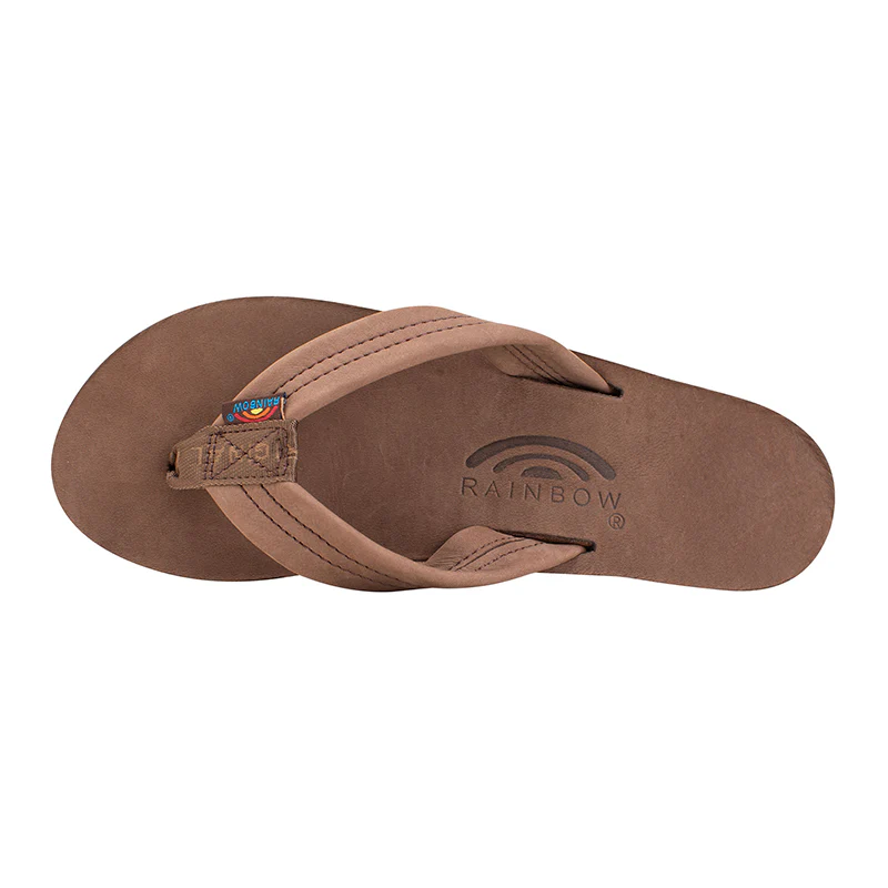 Ladies Single Layer Wide Strap Premier Leather Sandal - Image 9