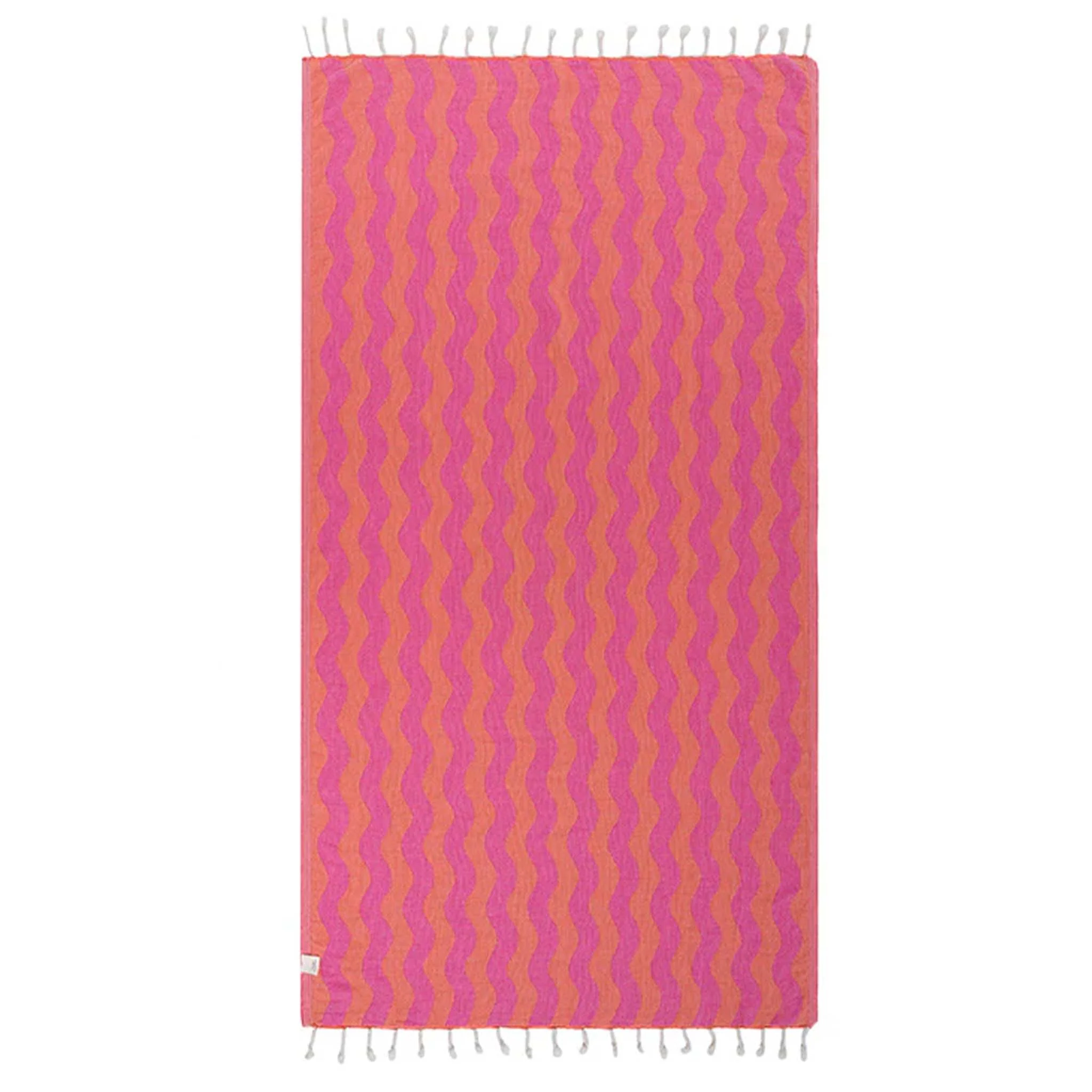 Coral Rumble Waves Towel - Image 3