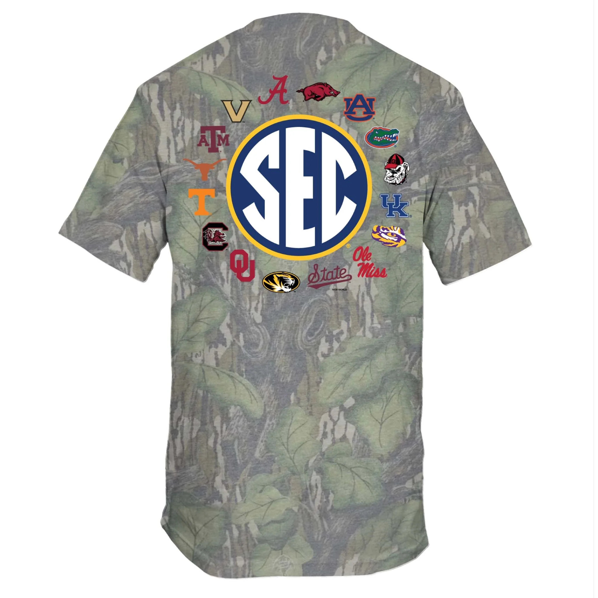 SEC Circle Logos Short Sleeve T-Shirt in Full Foliage