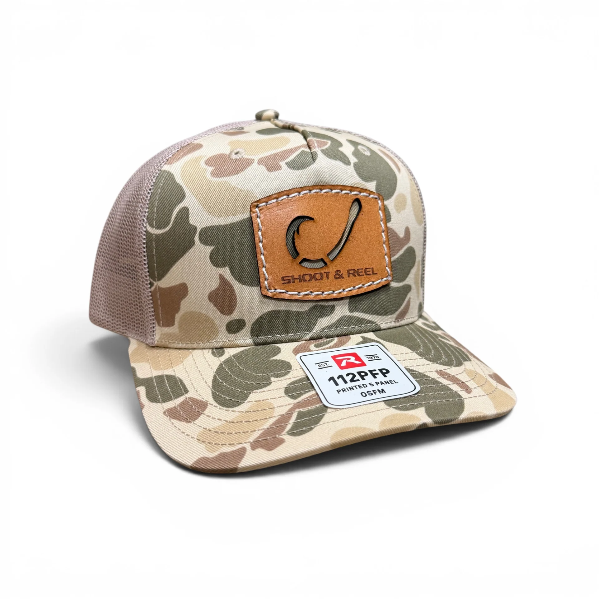 Harvest Duck Camo Hook Cut Out Patch Trucker Hat