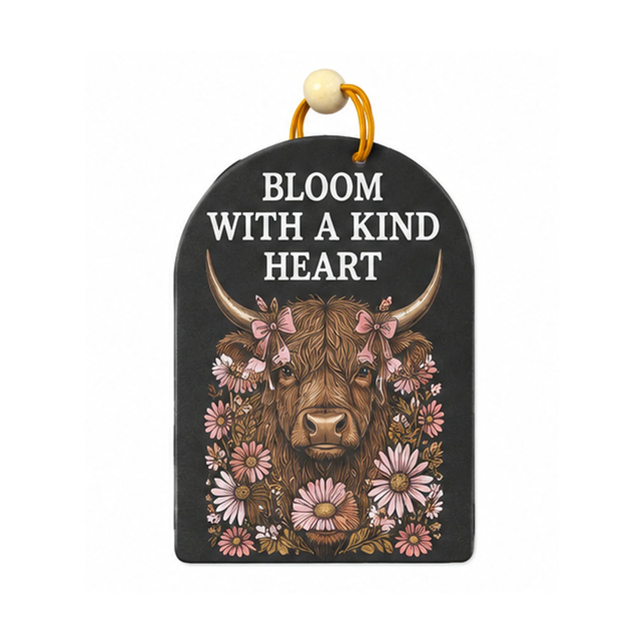 Bloom With a Kind Heart Highland Cow Air Freshener