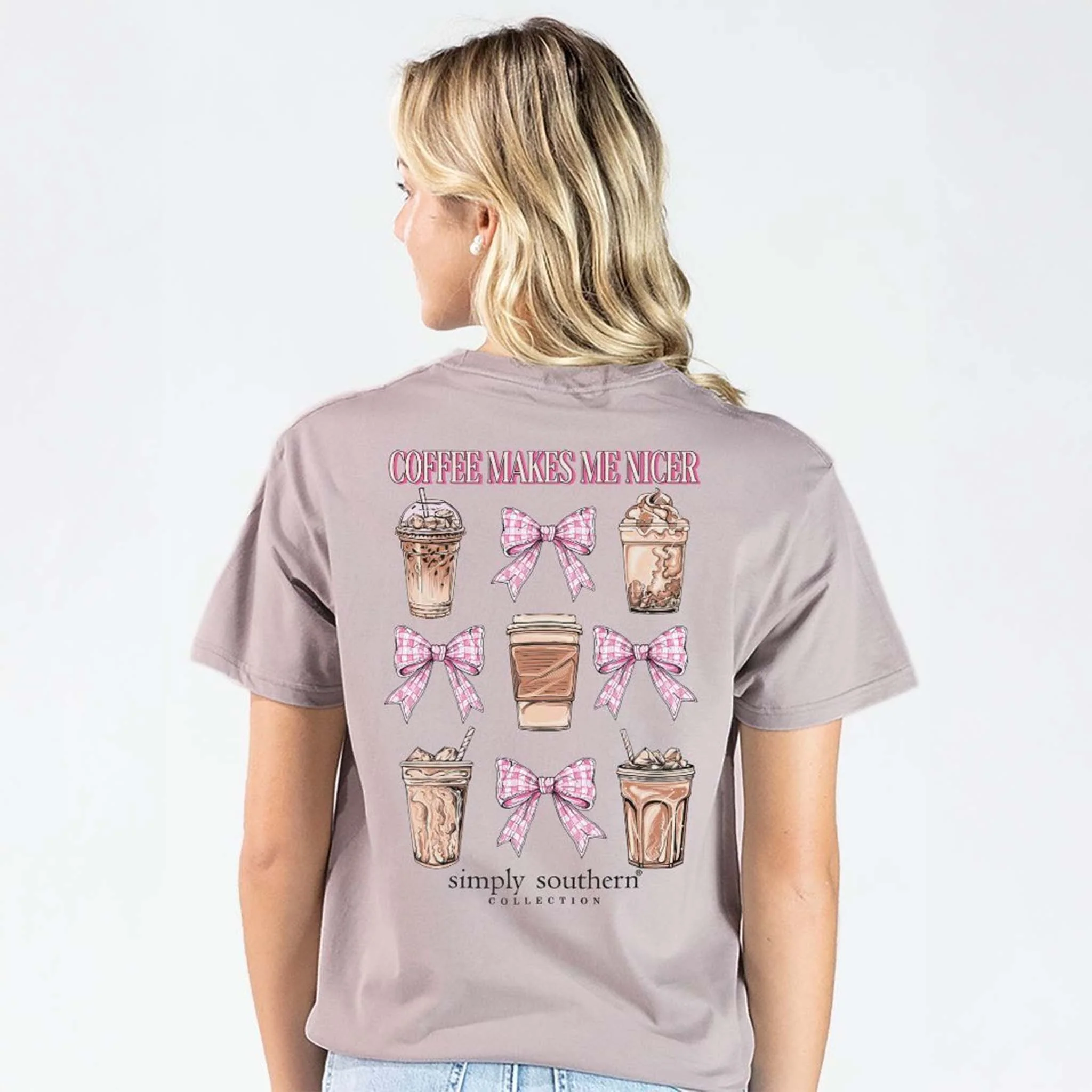 Coffee Makes Me Nicer Short Sleeve T-Shirt - Image 3