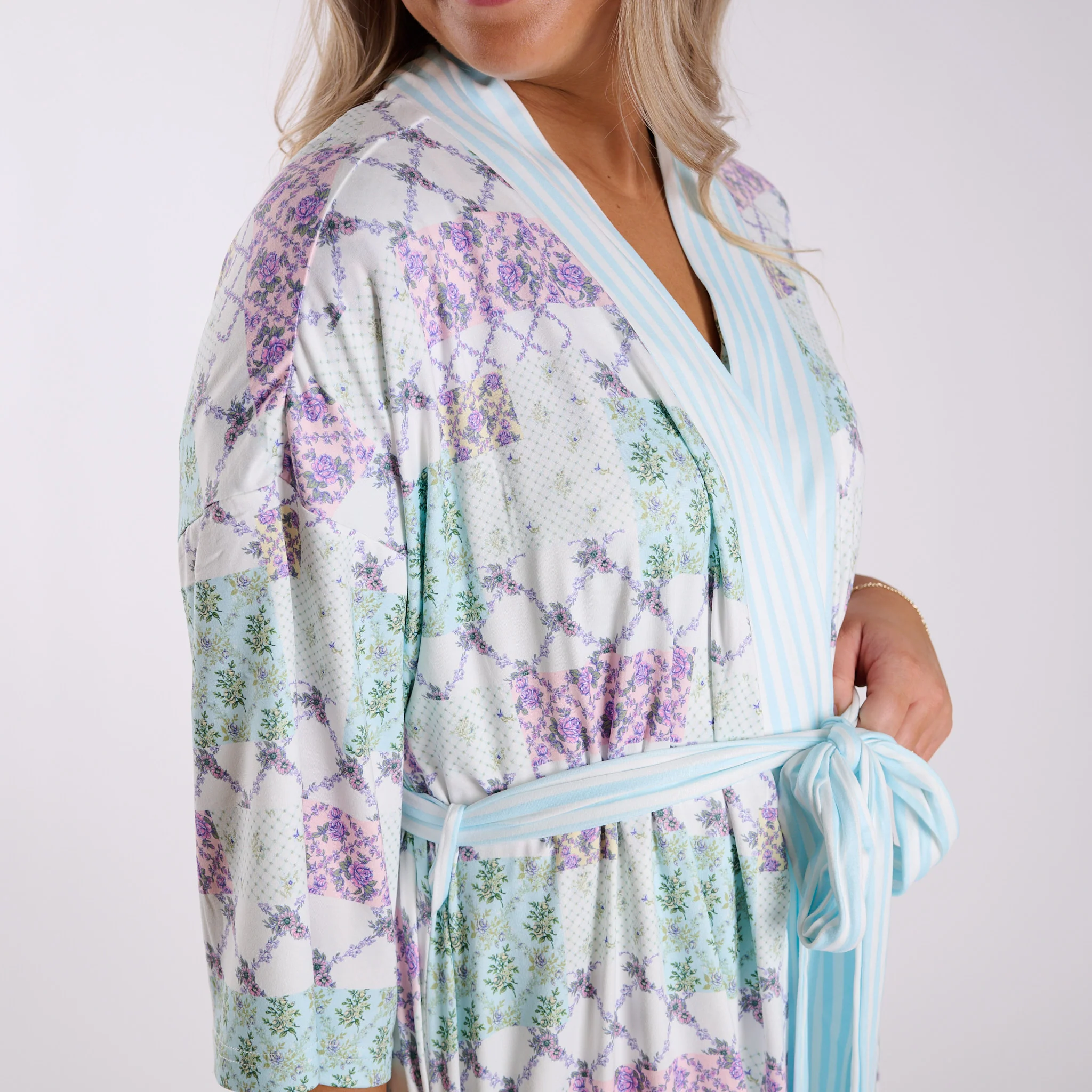 Floral Patchwork Robe - Image 2