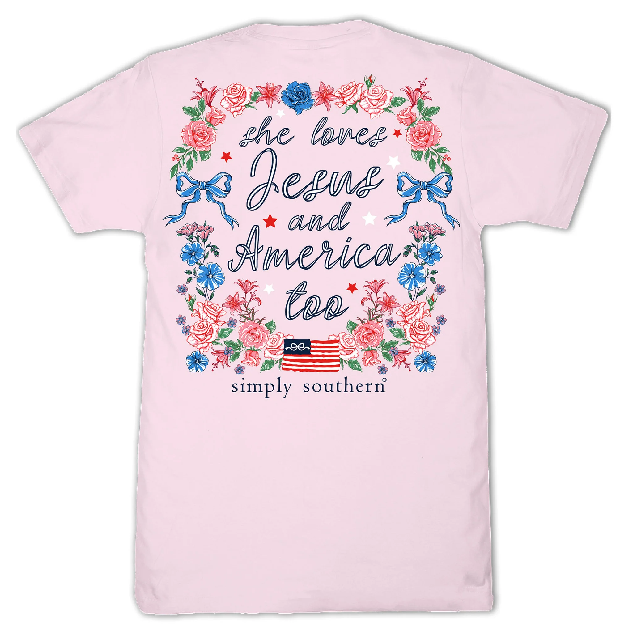 Jesus and America Short Sleeve T-Shirt