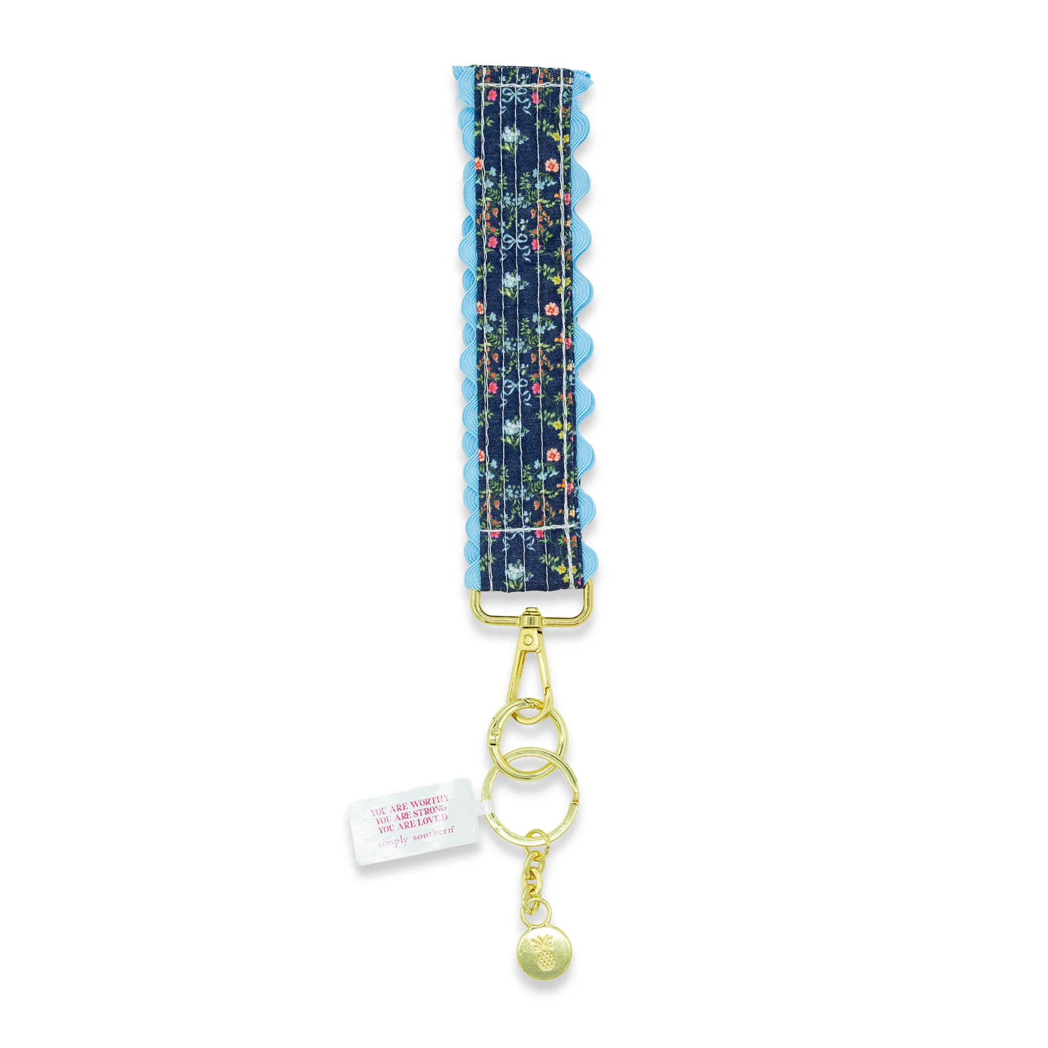 Lace Key Fob in Ribbon Floral