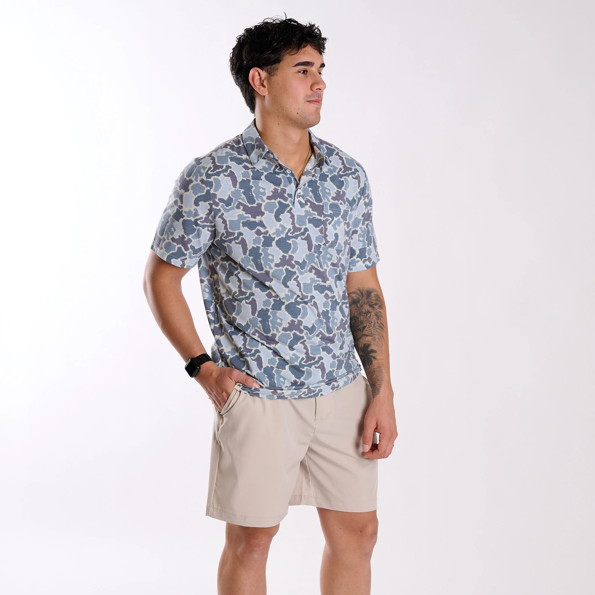Blue Camo Polo - Image 3