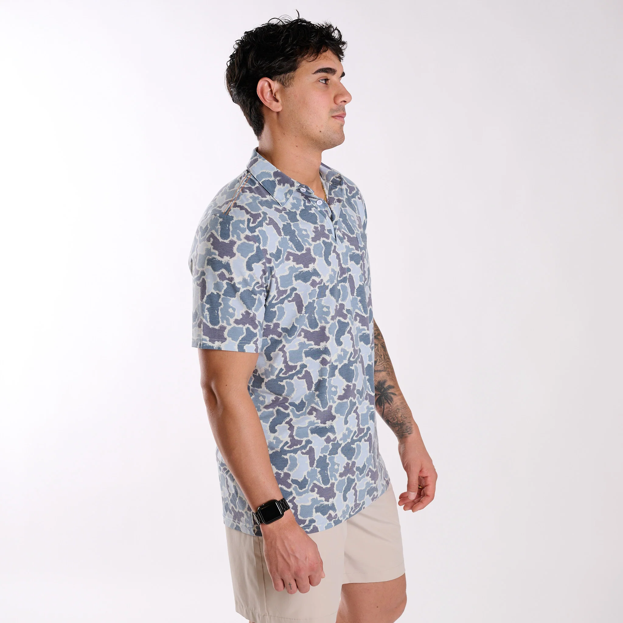 Blue Camo Polo - Image 4