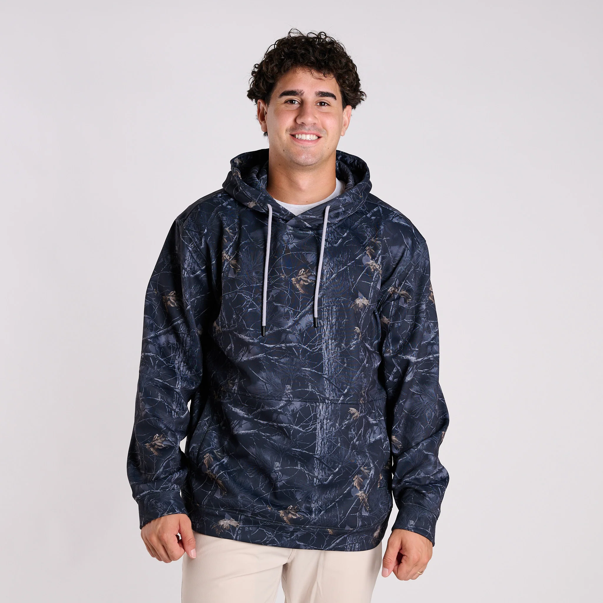 Men's William Hoodie in Black Camo