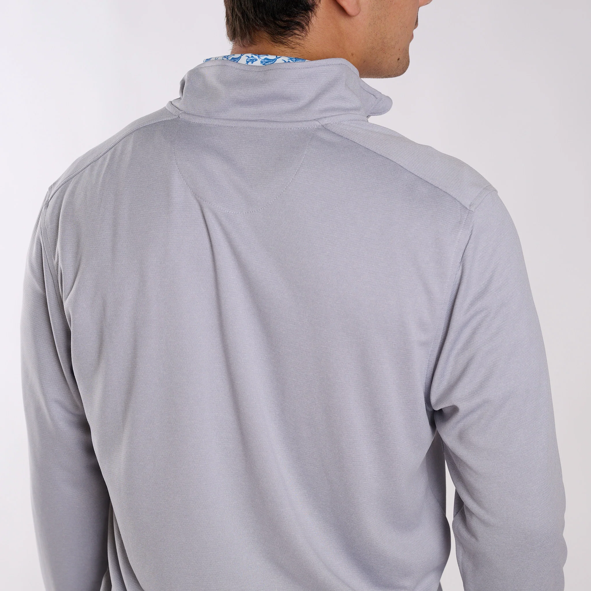 Quarter Zip Pullover in Granite - Image 5