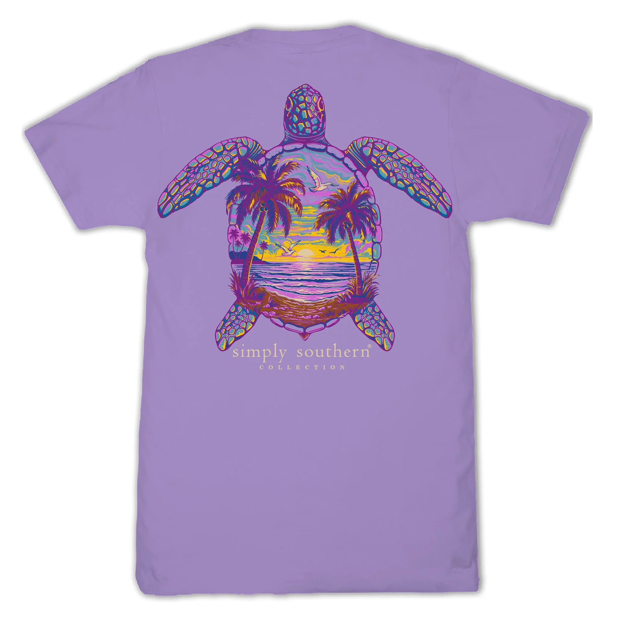 Sunset Turtle Short Sleeve T-Shirt