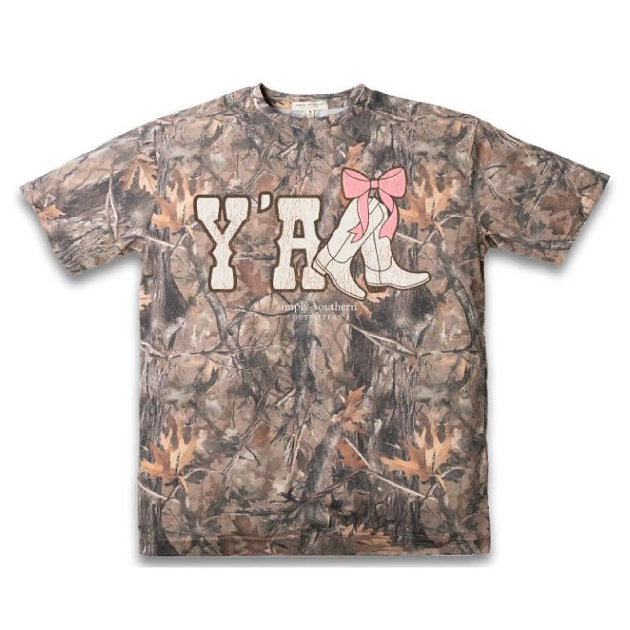 Y'all Camo Print Short Sleeve T-Shirt