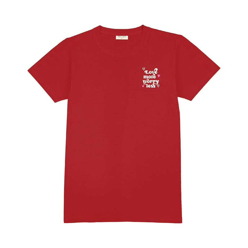 Youth Love More, Worry Less Short Sleeve T-Shirt - Image 2