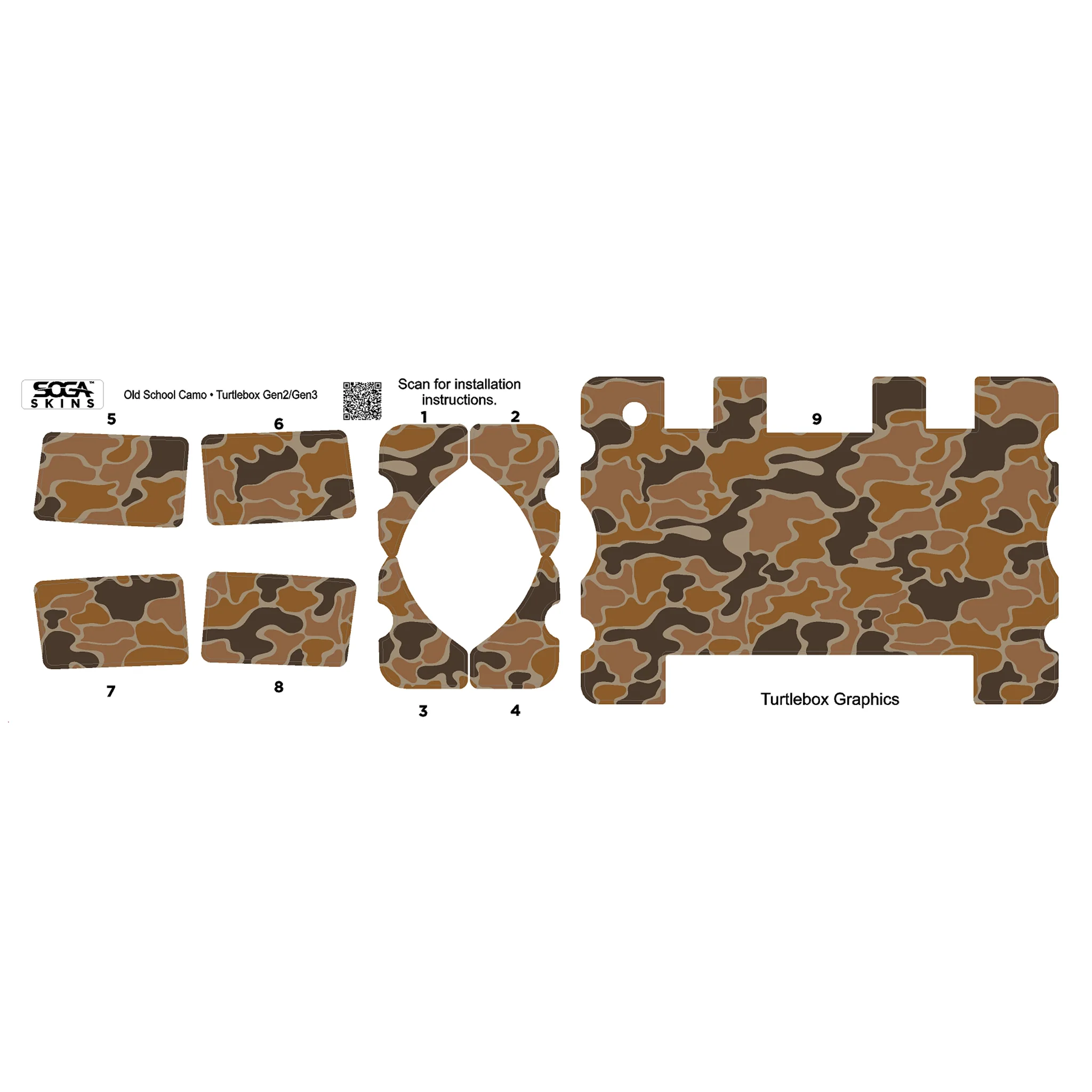Old School Camo Turtlebox Gen 3 Skin