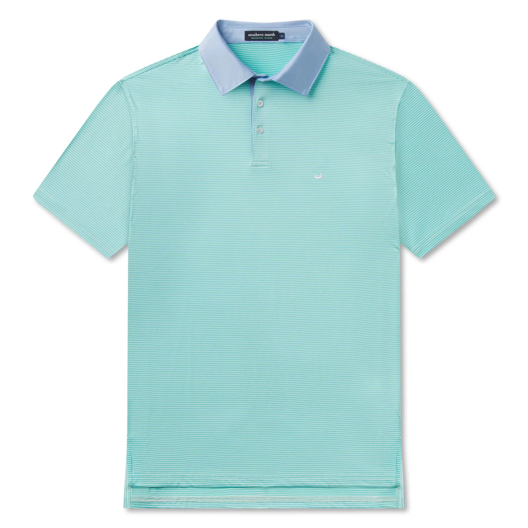 Bermuda Hampton Stripe Performance Polo - Image 3
