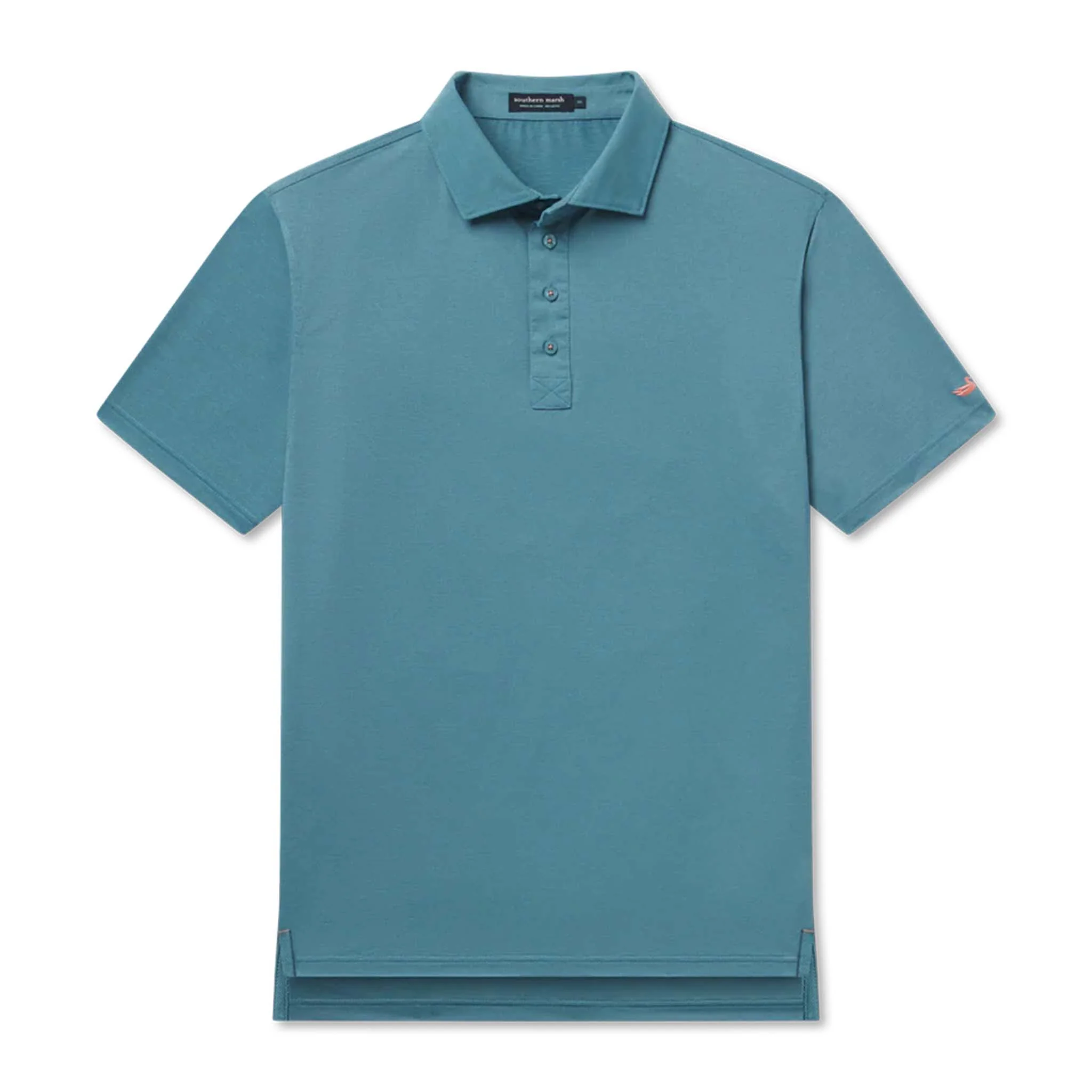 Causeway Mesh Performance Polo in Teal - Image 3