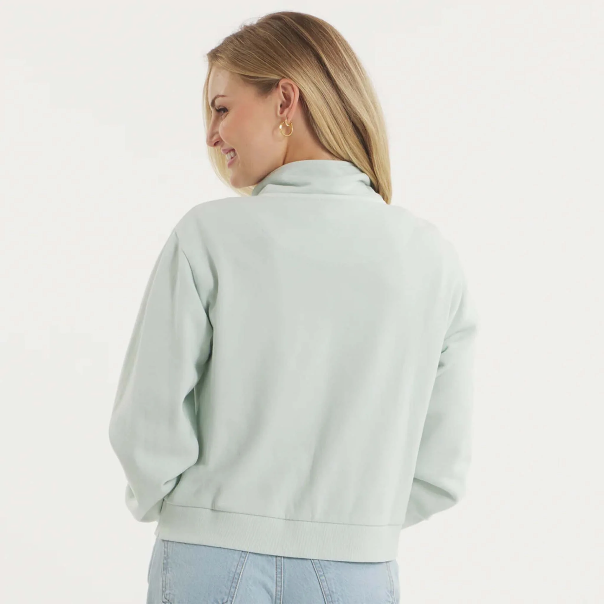 Women's SEAWASH™ Vintage 1/4 Zip Crewneck - Image 8