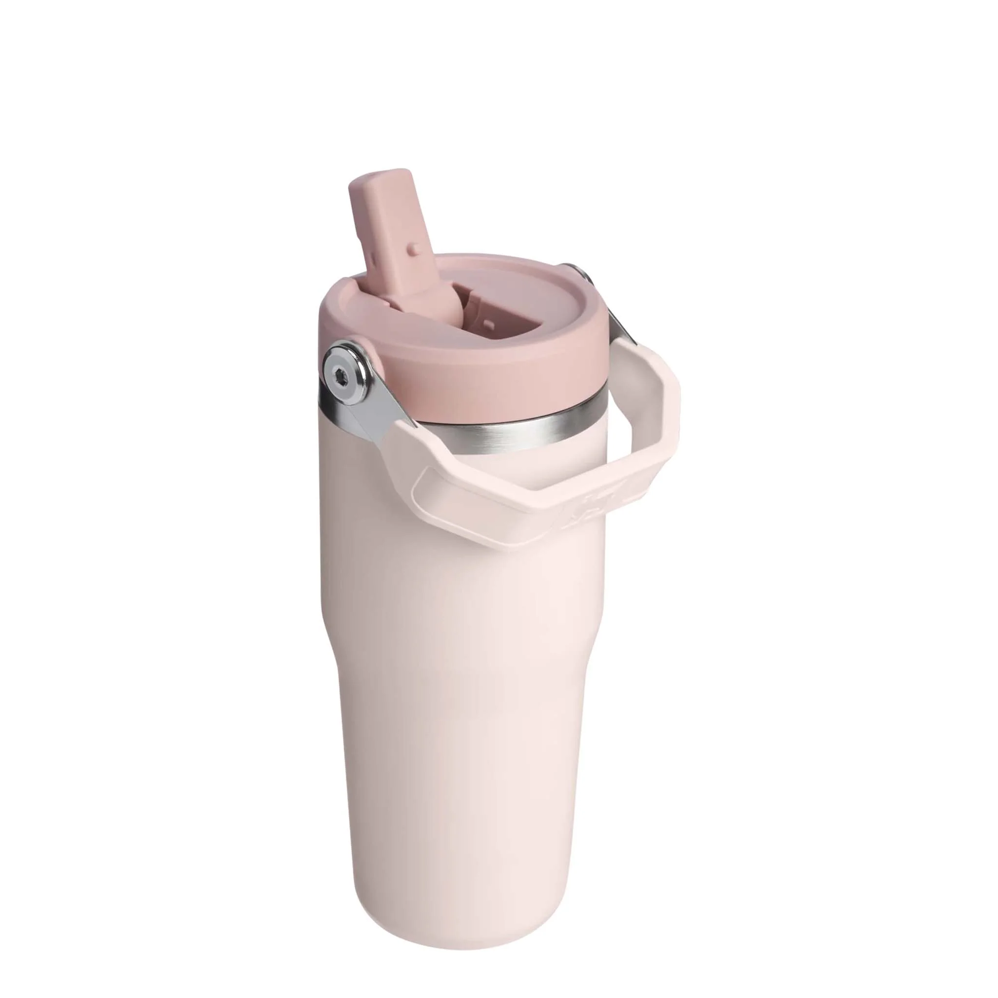 The 14oz IceFlow Flip Straw in Rose Quartz - Image 2