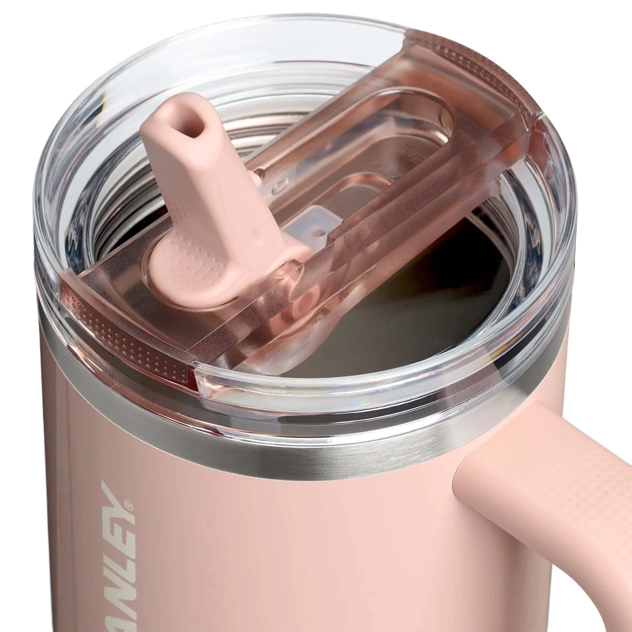 The 40oz Quencher ProTour Flip Straw Tumbler in Peach Whip Gloss - Image 3