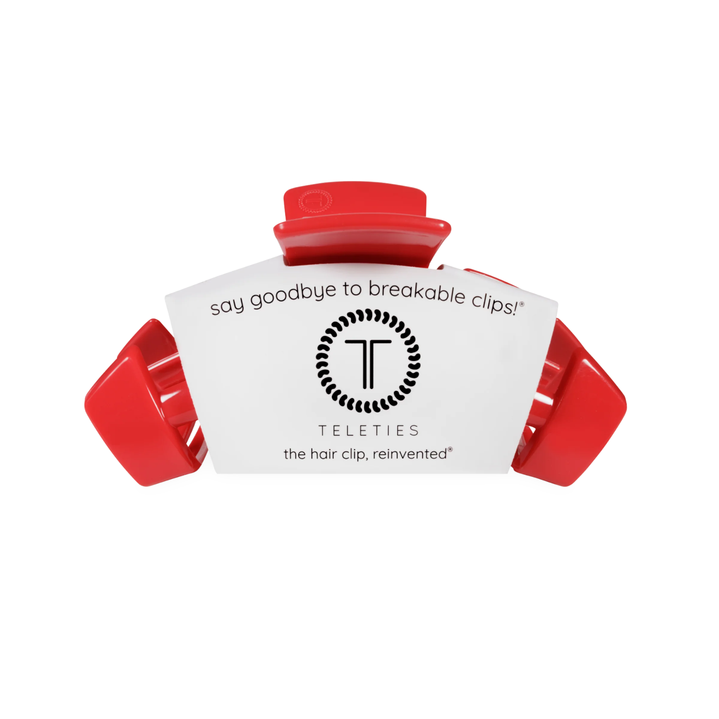 Medium Classic Cup Hair Clip in USA Red - Image 2