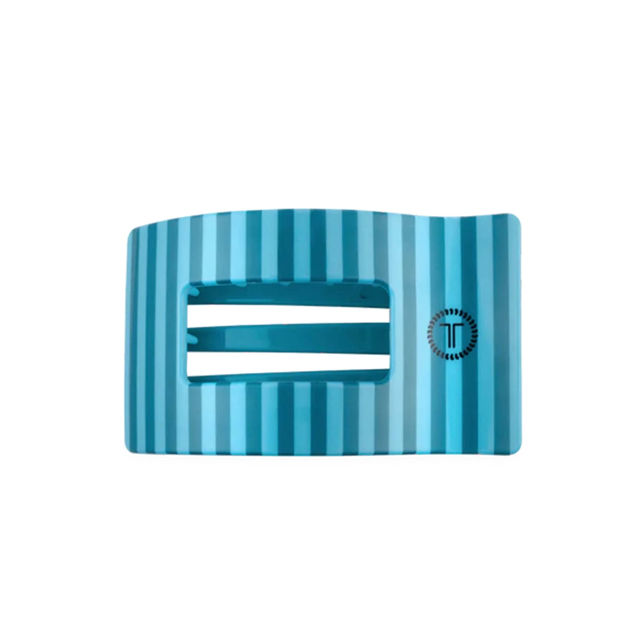 Medium Flat Rectangle Hair Clip in Splash Zone