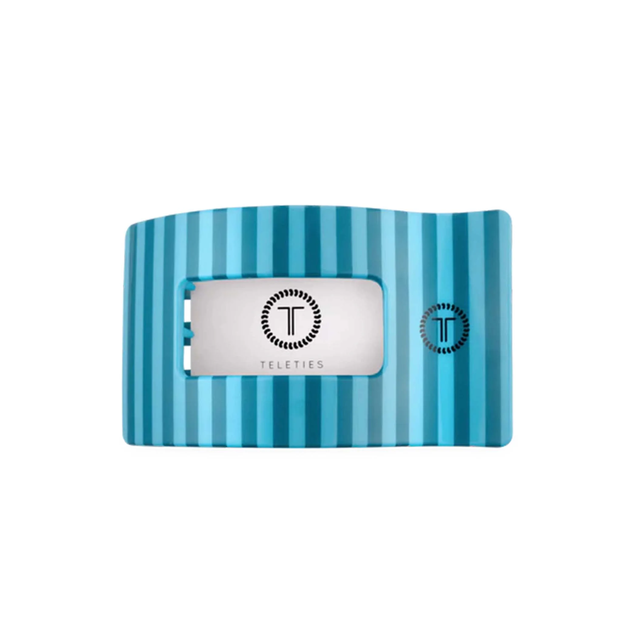 Medium Flat Rectangle Hair Clip in Splash Zone - Image 3