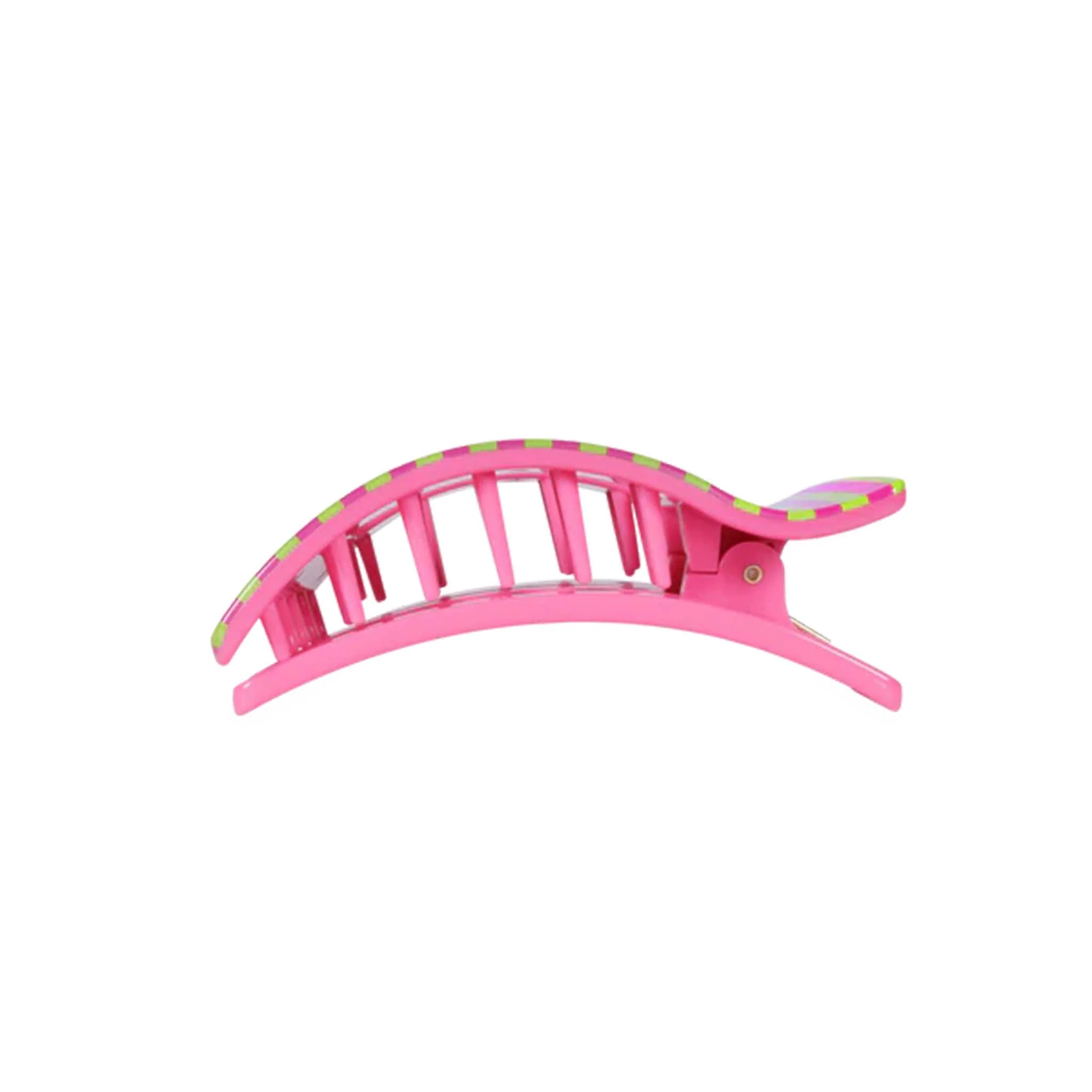 Medium Flat Rectangle Hair Clip in Summer Crush - Image 2