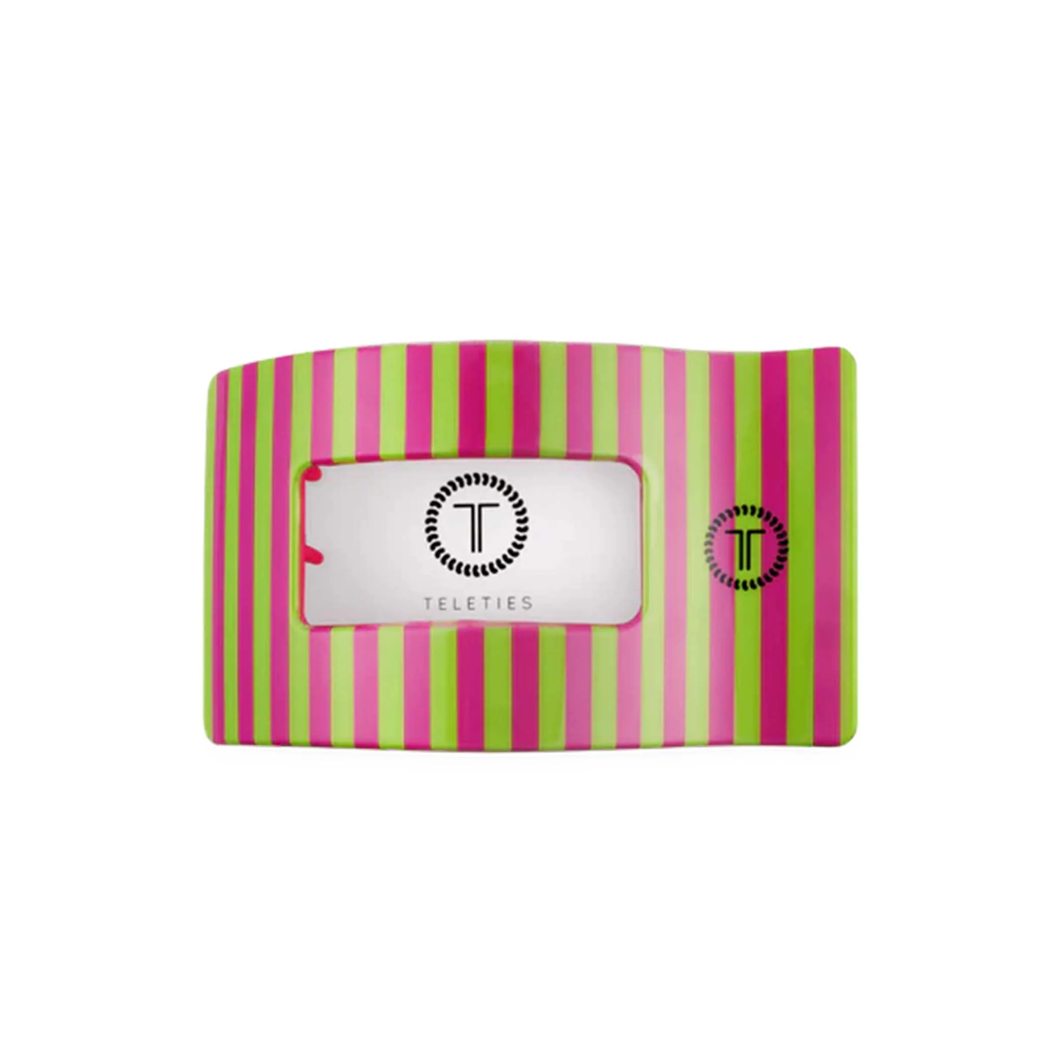 Medium Flat Rectangle Hair Clip in Summer Crush - Image 3