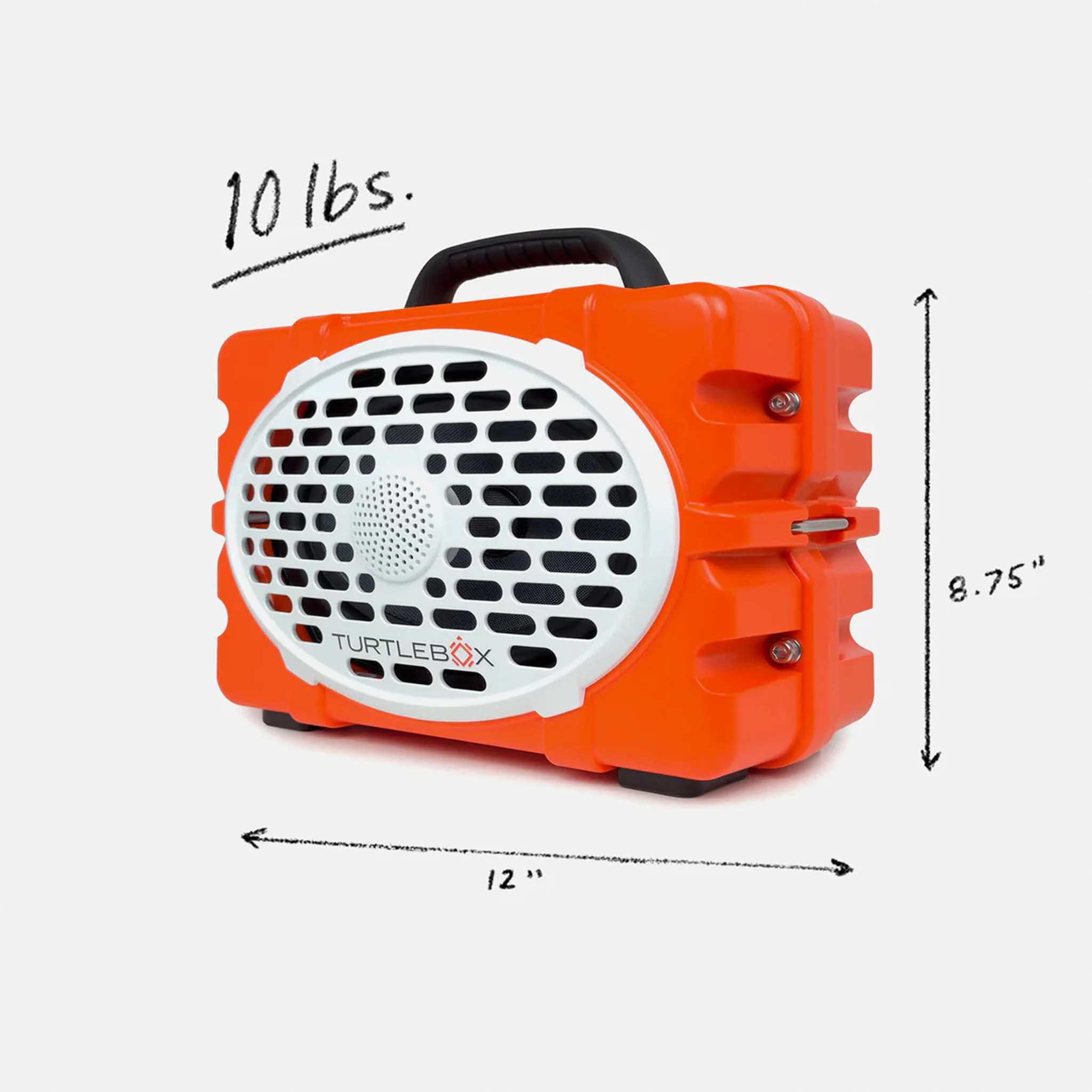 TurtleBox Gen 3 Orange Portable Speaker - Image 2