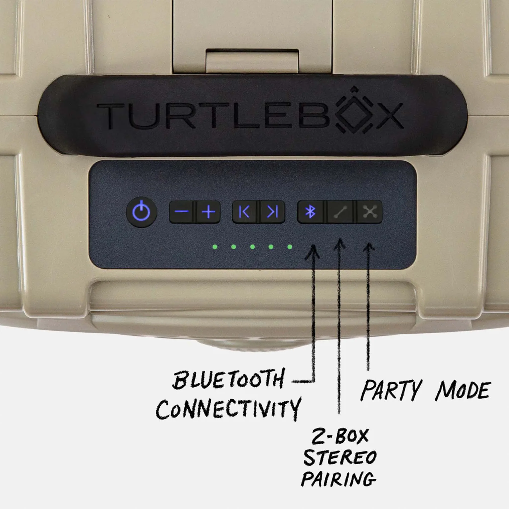TurtleBox Gen 3 Tan Portable Speaker - Image 3
