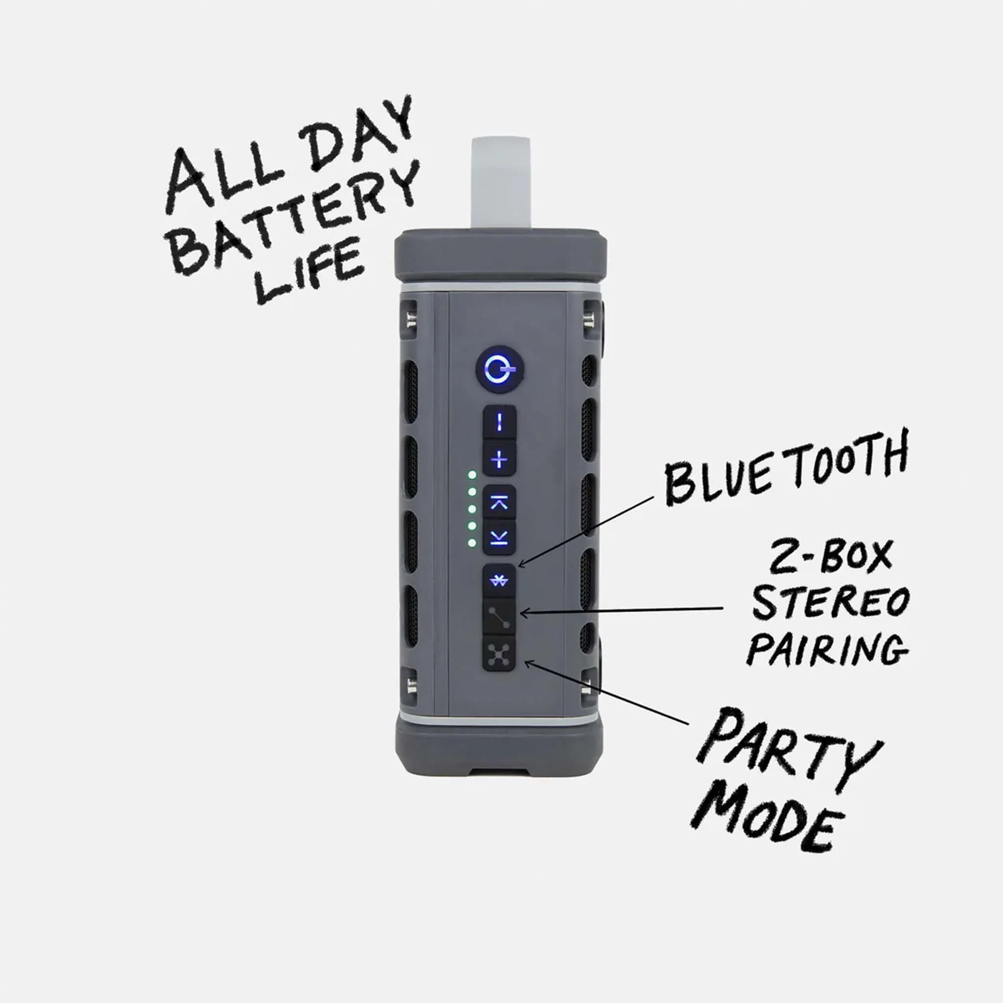 TurtleBox Ranger Portable Speaker in Grey - Image 4