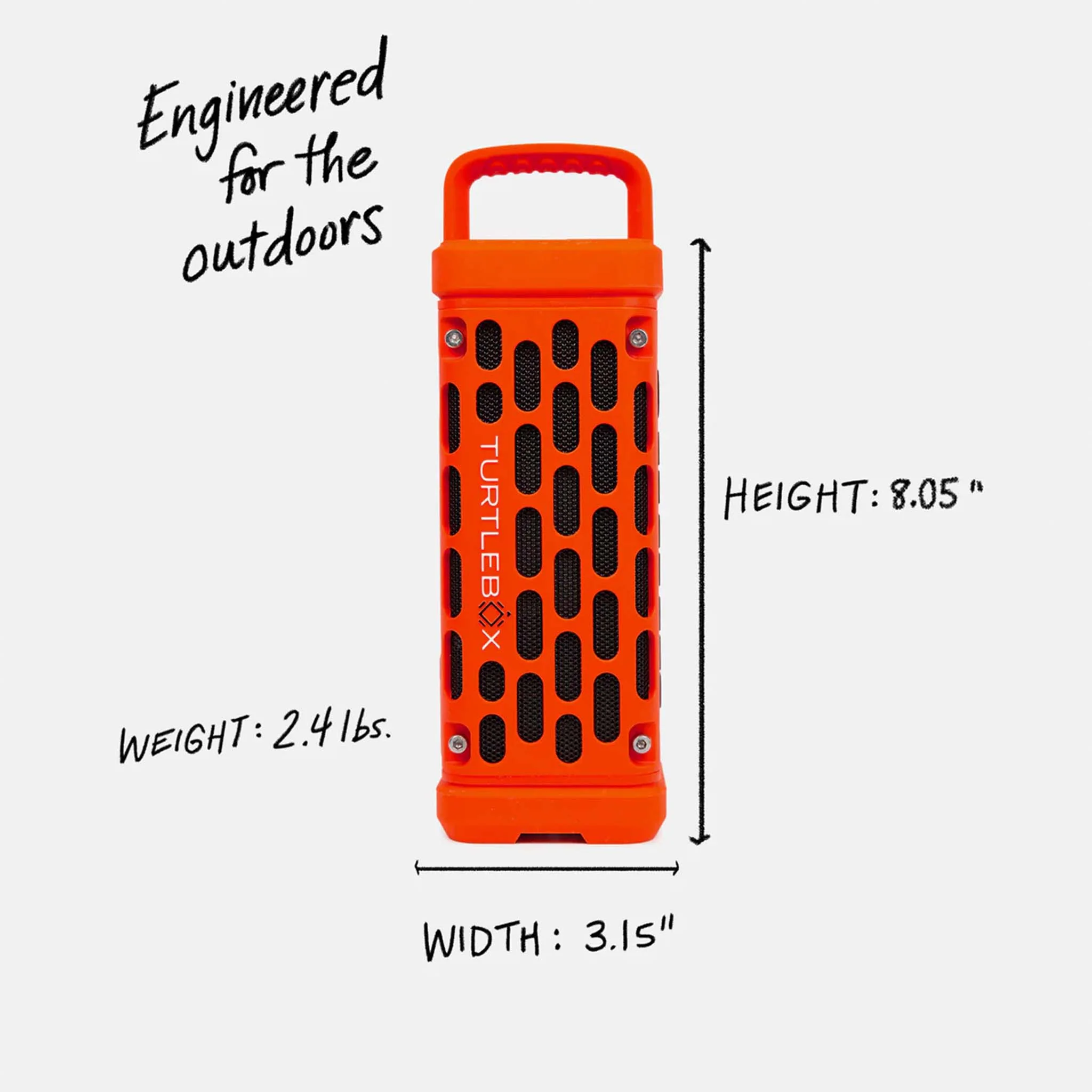 TurtleBox Ranger Portable Speaker in Orange - Image 2