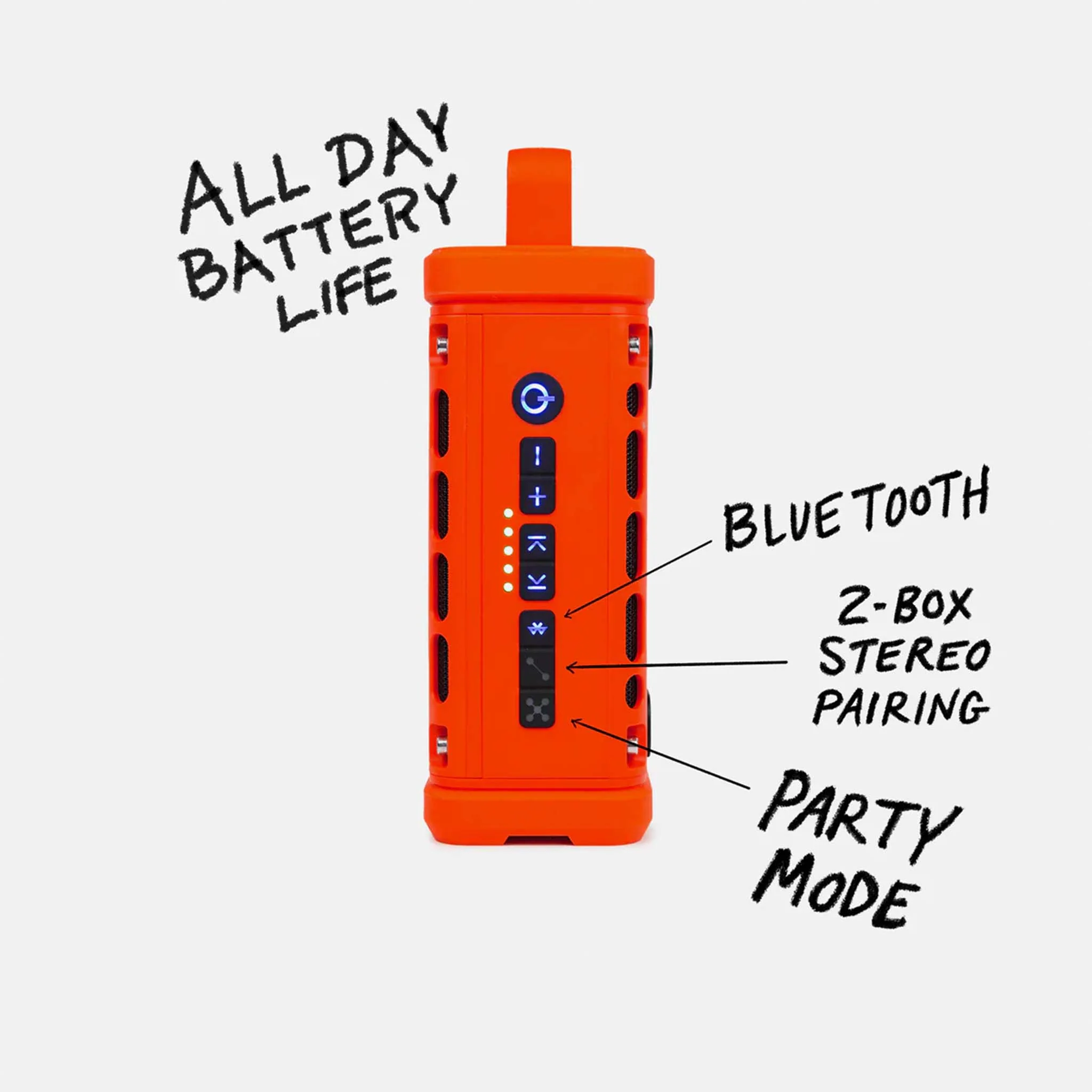 TurtleBox Ranger Portable Speaker in Orange - Image 4