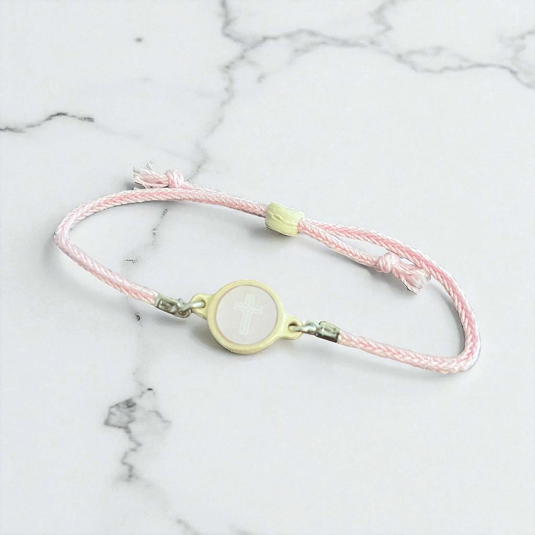 Tap To Pray Lotus Adjustable String Bracelet