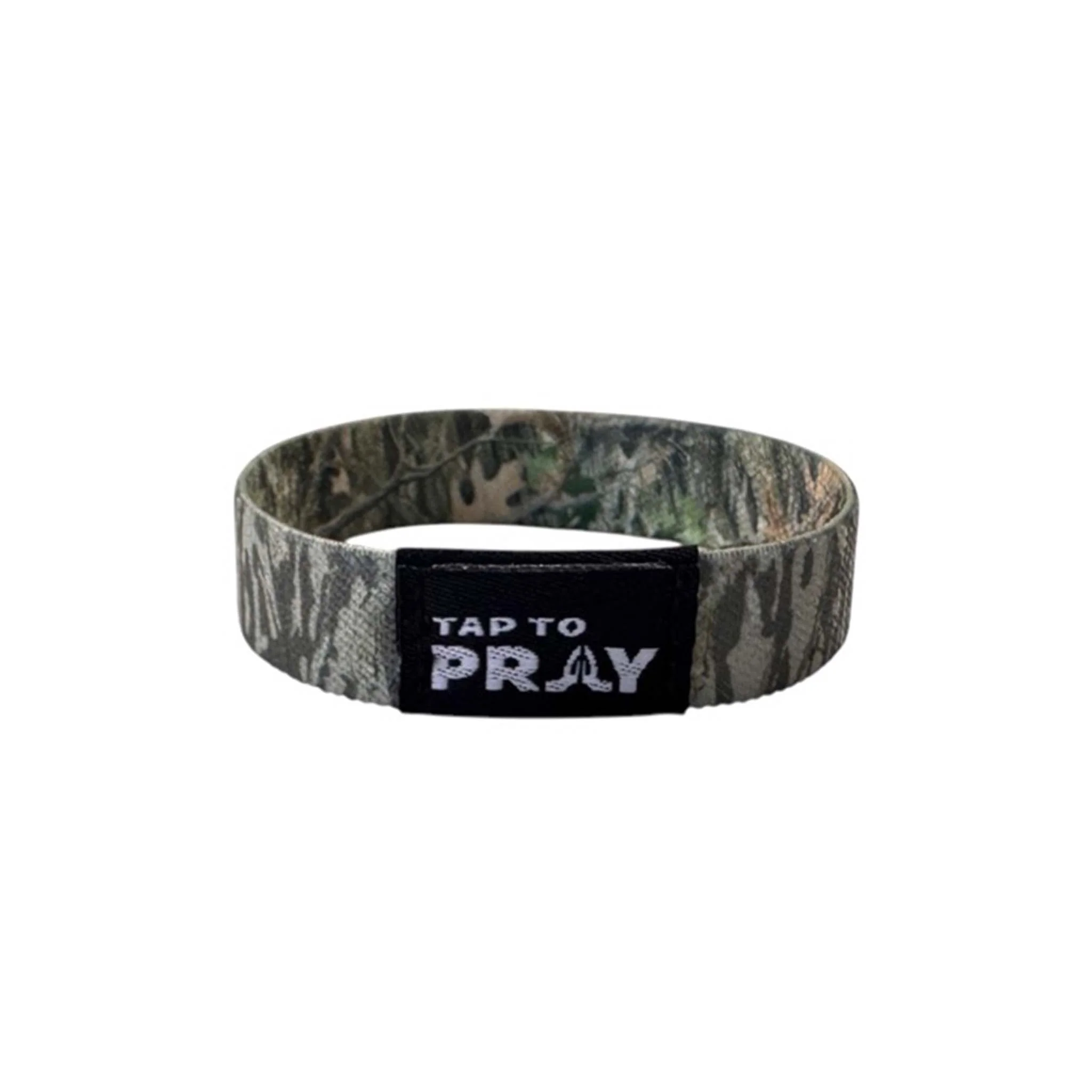 Tap To Pray Wristband in Tree Bark Forest Camo - Image 2