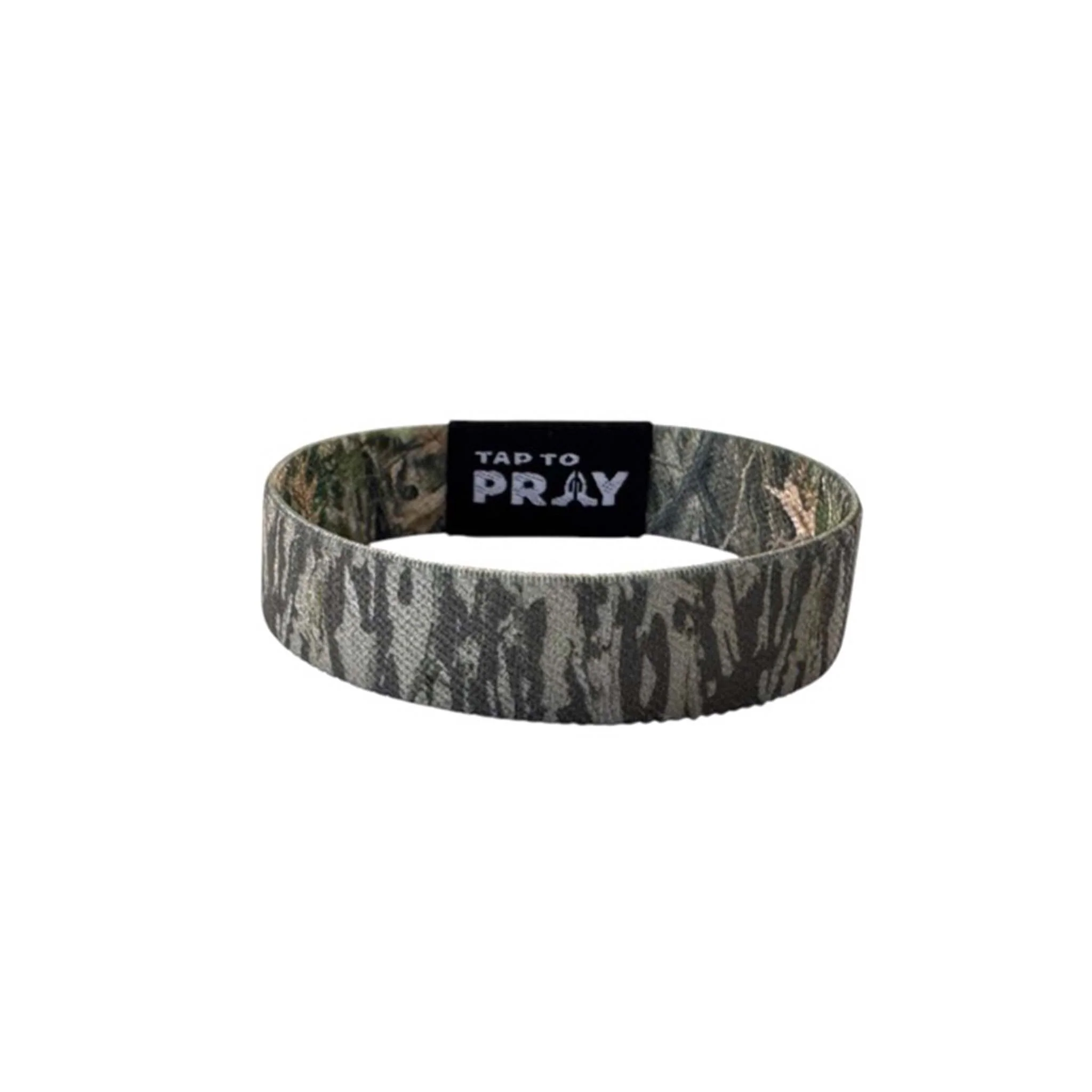 Tap To Pray Wristband in Tree Bark Forest Camo - Image 3