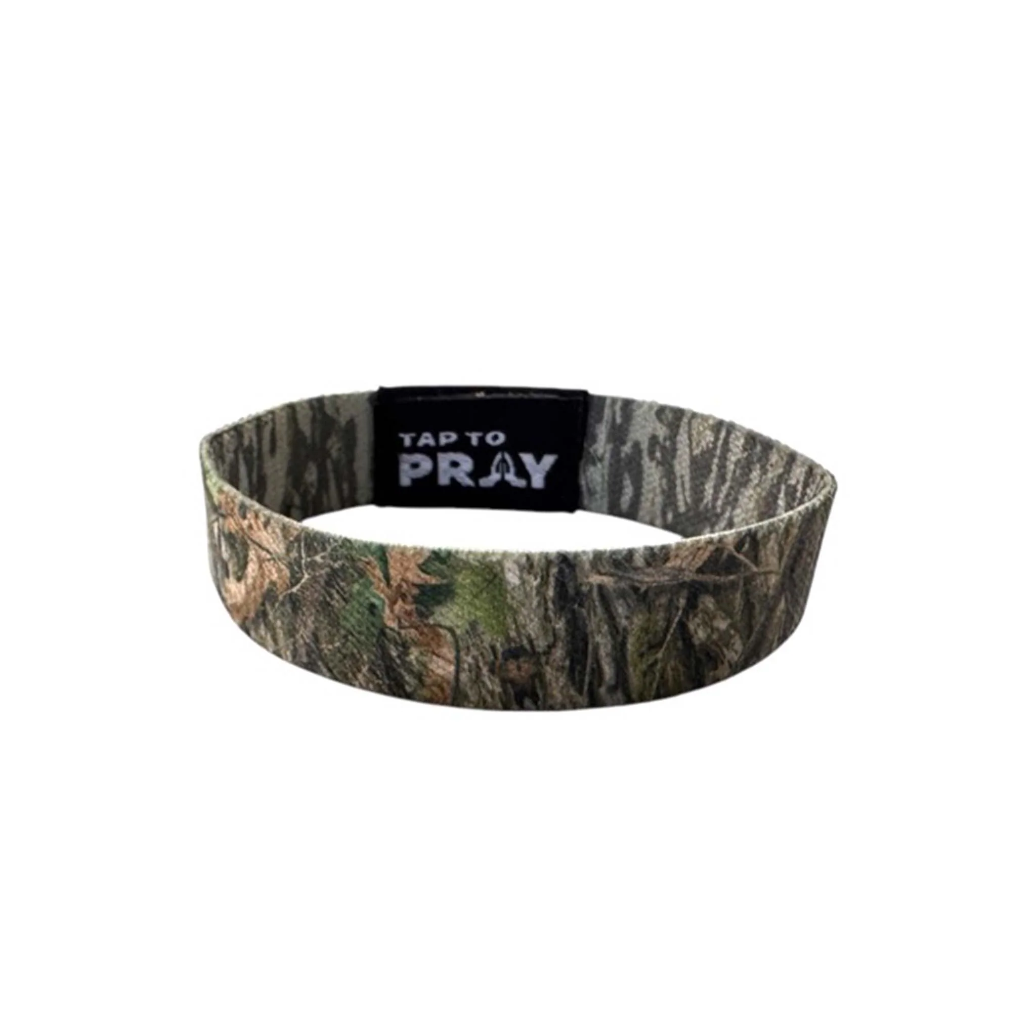 Tap To Pray Wristband in Tree Bark Forest Camo - Image 4