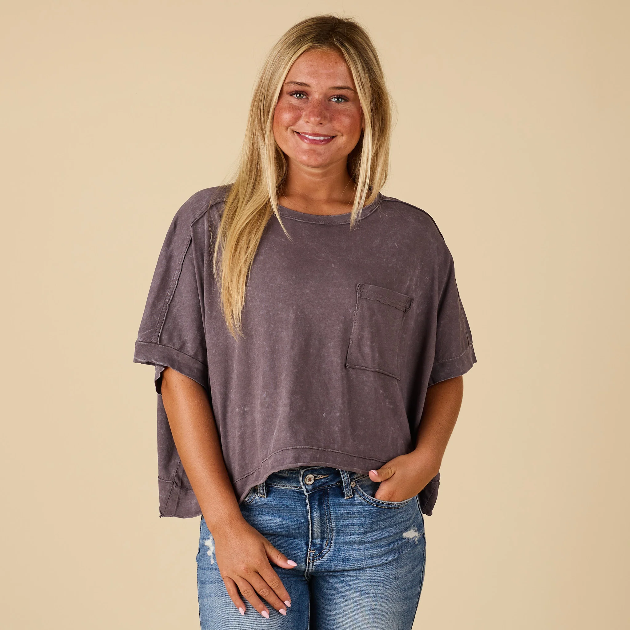 Boxy Pocket Short Sleeve Crop Top - Image 14