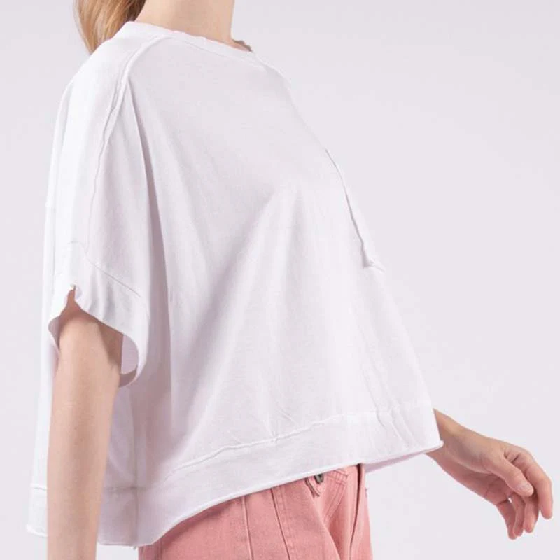 Oversized Boxy Pocket Cropped Shirt - Image 15