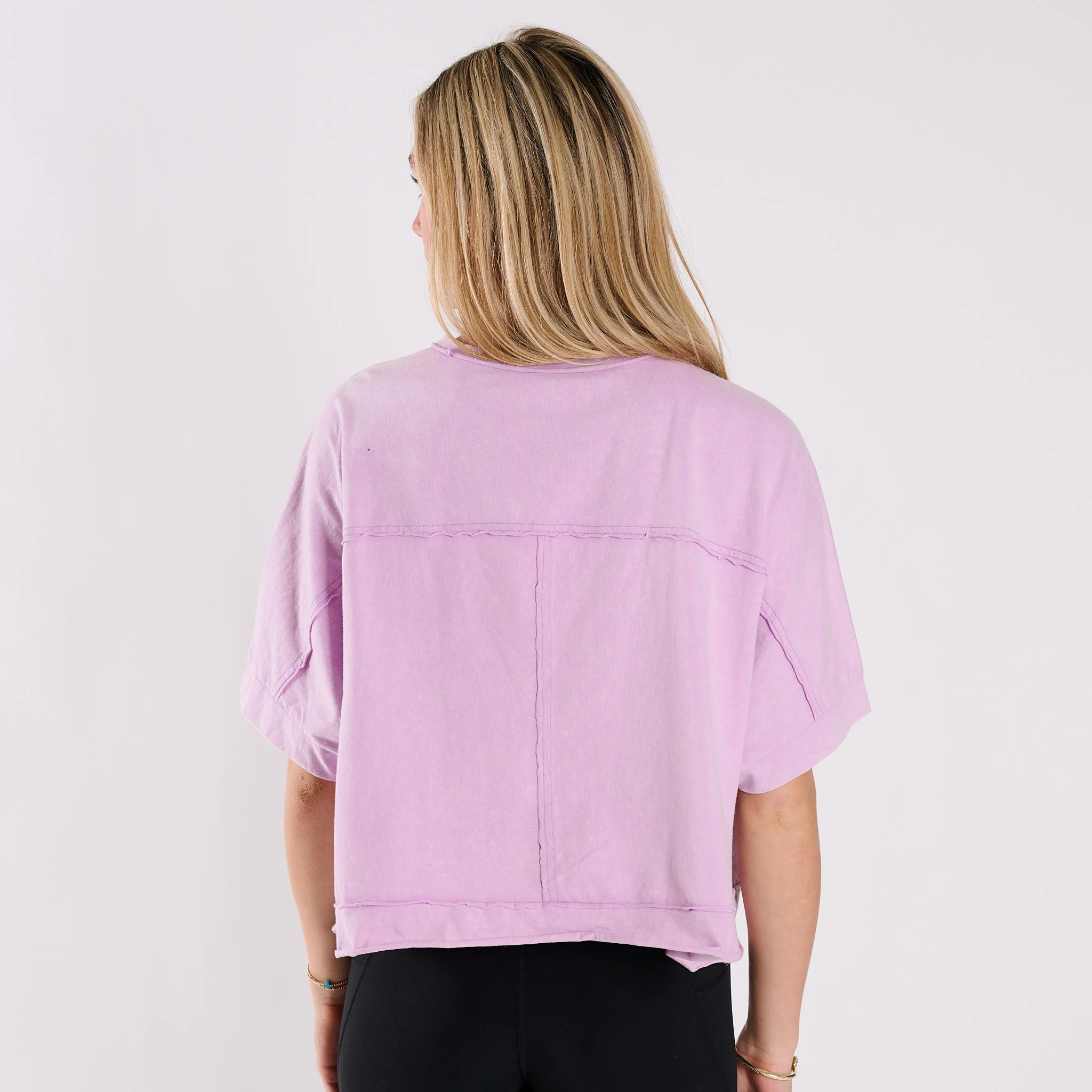 Oversized Boxy Pocket Cropped Shirt - Image 8