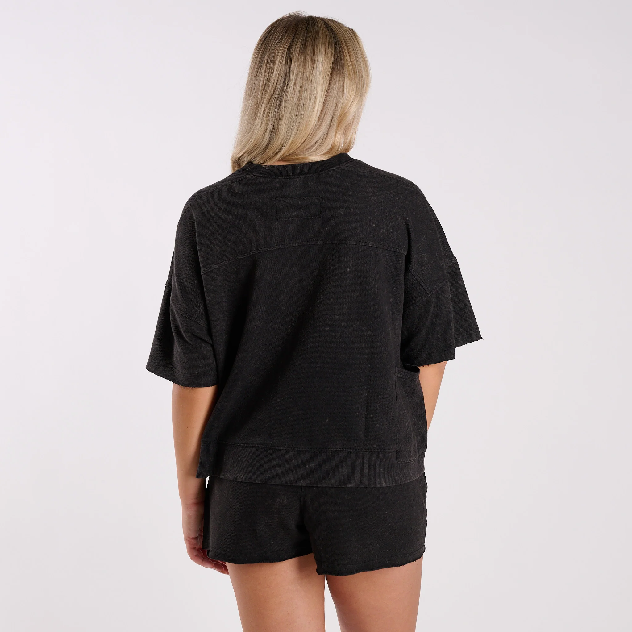 Short Sleeve Oversized Lounge Short Set - Image 21