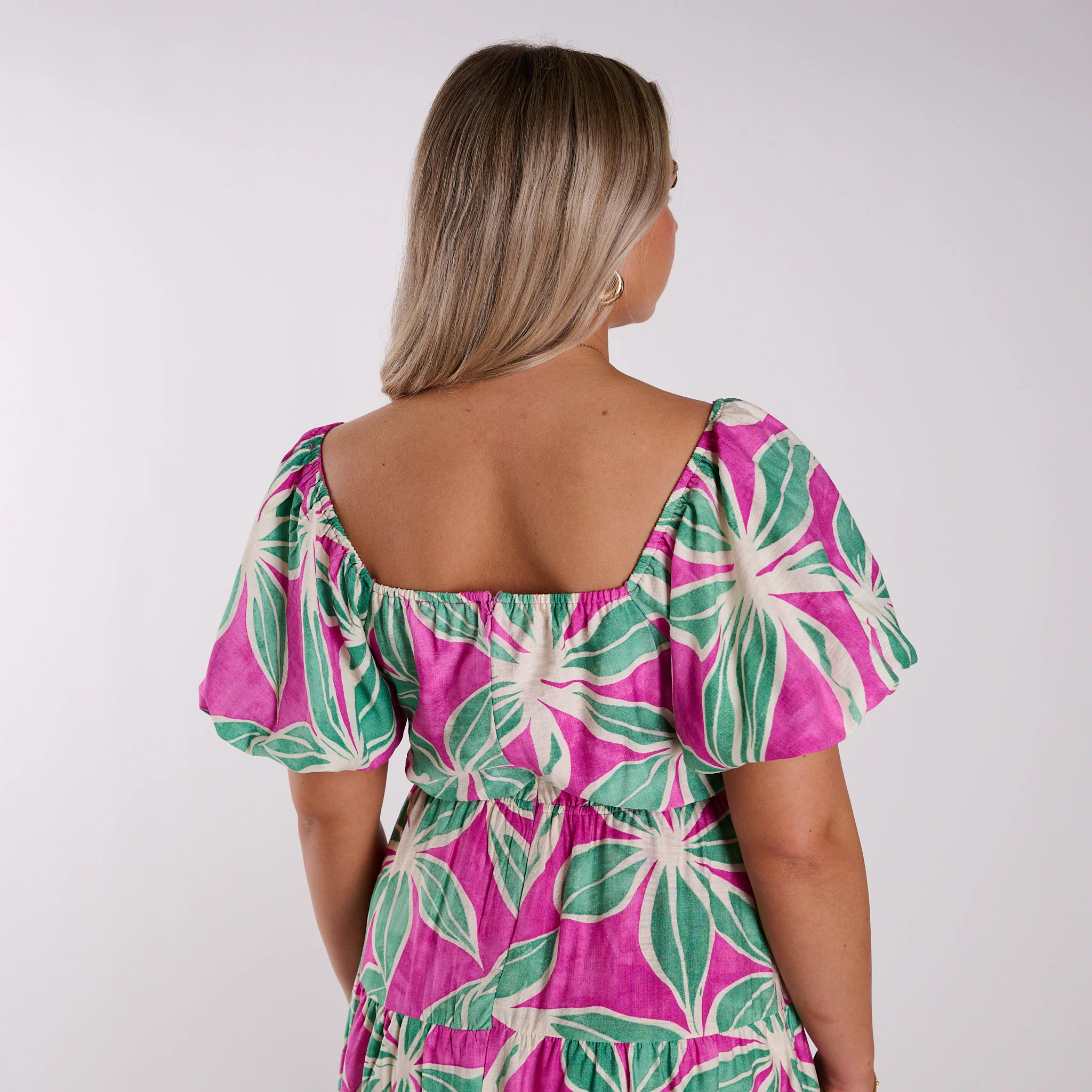 Twist Front Floral Maxi Dress - Image 11